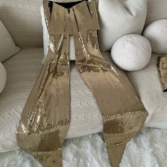 Alex Perry Henderson Sequined Crepe Shorts Sets Size Small - Picture 13 of 15